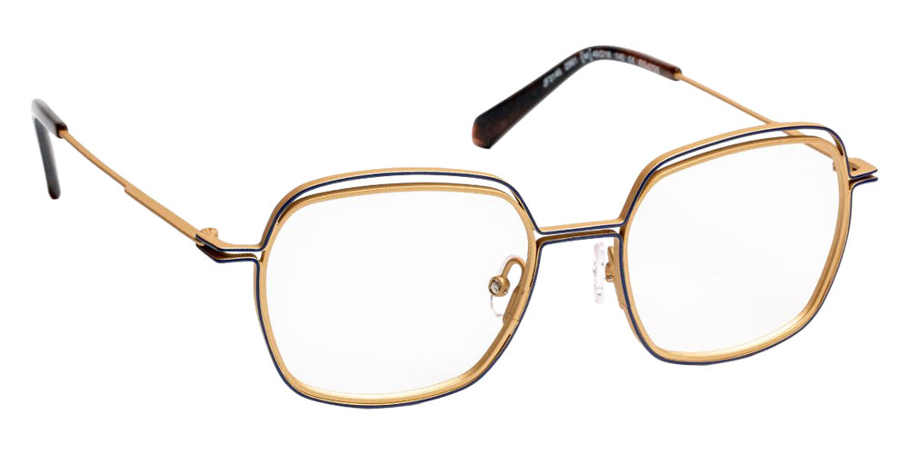 J.F. Rey® JF3146 Square Eyeglasses - Gold/Blue