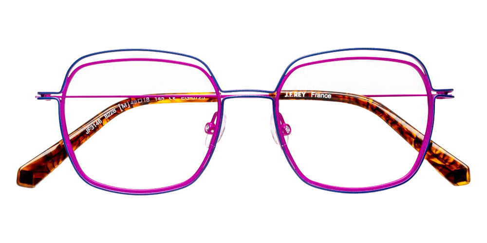 J.F. Rey® JF3146 Square Eyeglasses - Pink/Blue