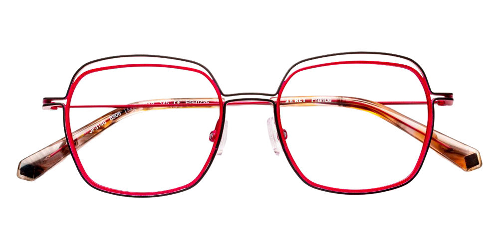 J.F. Rey® JF3146 Square Eyeglasses - Pink Fuchsia/Black