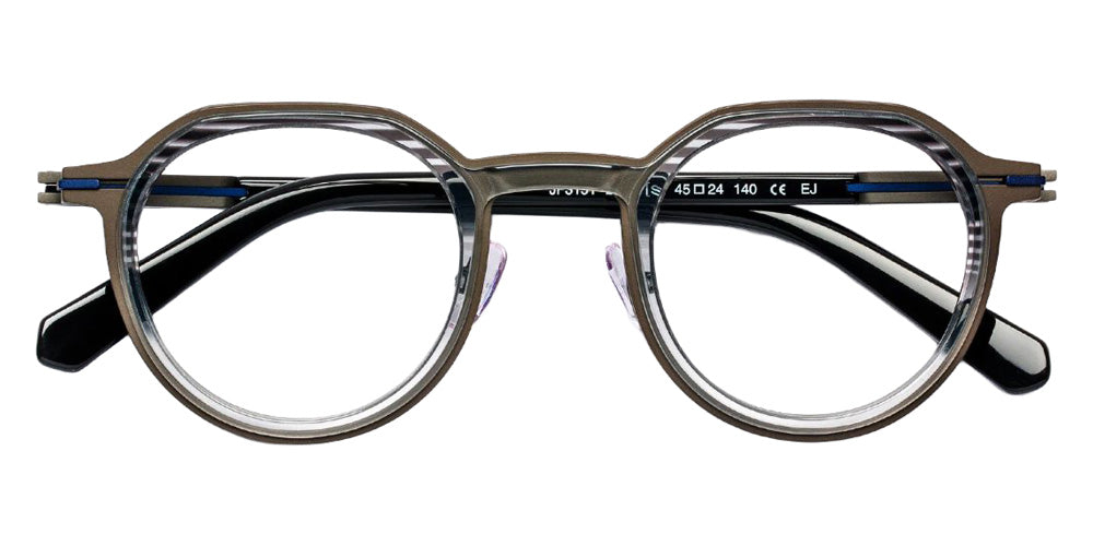 J.F. Rey® JF3151 JFR JF3151 2802 45 Eyeglasses - Gray Gradient With Stripes/Blue