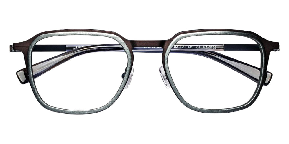 J.F. Rey® JF3152 JFR JF3152 9802 53 Eyeglasses - Brown/Brushed Ruthenium