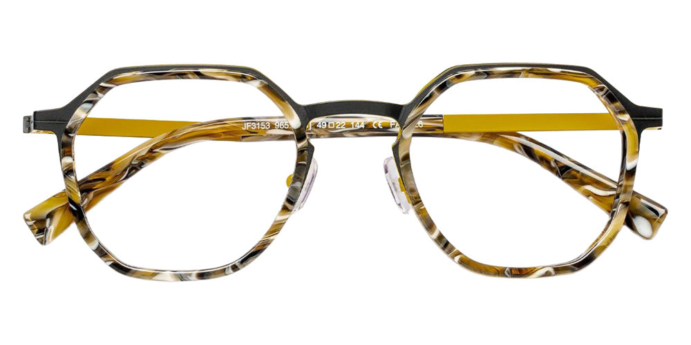 J.F. Rey® JF3153 JFR JF3153 9651 49 Eyeglasses - Horn/Black/Yellow
