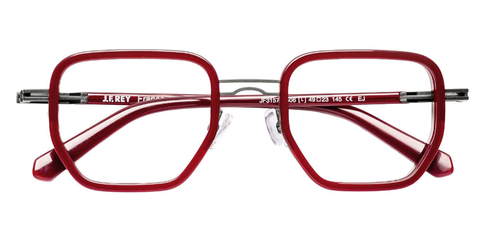 J.F. Rey® JF3157 JFR JF3157 3506 49 Eyeglasses - Burgundy/Anthra Gray