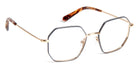 J.F. Rey® Adele JFR Adele 2051 49 - 2051 Blue/Satin Gold Eyeglasses