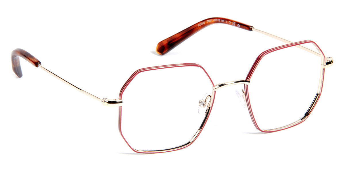 J.F. Rey® Adele JFR Adele 3550 49 - 3550 Rusberry/Shiny Light Gold Eyeglasses
