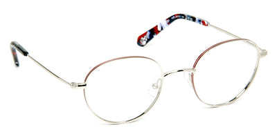J.F. Rey® Alexis JFR Alexis 1330 50 - 1330 Shiny Silver/Burgundy Eyeglasses