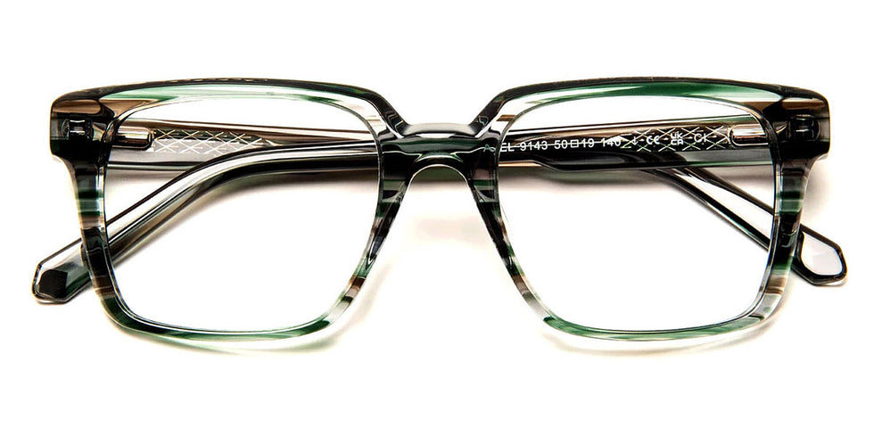 J.F. Rey® Axel JFR Axel 9143 50 - 9143 Stripes Brown/Green Eyeglasses