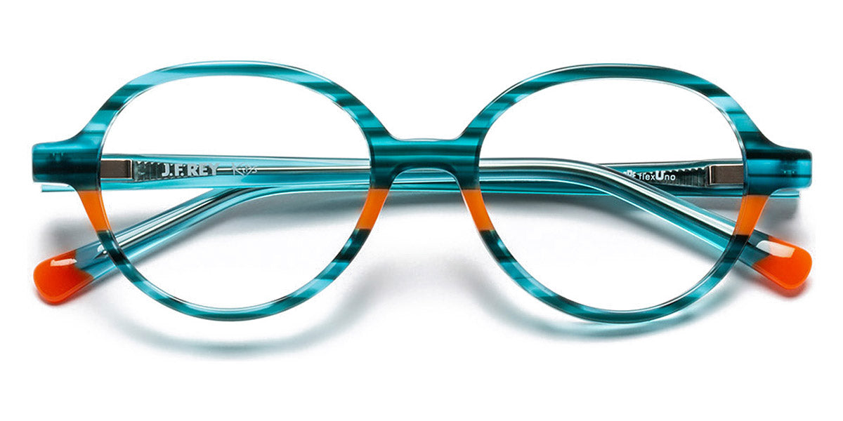 J.F. Rey® Bebop JFR Bebop 4060 43 - 4060 Stripes Green/Orange Eyeglasses