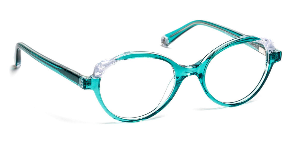 J.F. Rey® Biscuit JFR Biscuit 4010 45 - 4010 Turquoise/Sky Glitter Eyeglasses
