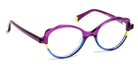 J.F. Rey® Biscuit JFR Biscuit 7550 45 - 7550 Plum/Yellow/Blue Eyeglasses