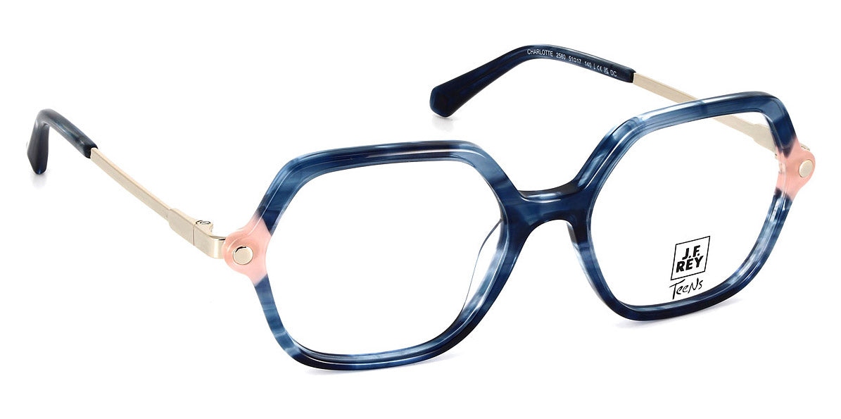 J.F. Rey® Charlotte Kids JFR Charlotte Kids 2580 51 - 2580 Blue/Pink Eyeglasses