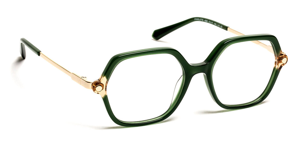 J.F. Rey® Charlotte Kids JFR Charlotte Kids 4092 51 - 4092 Green/Brown Eyeglasses