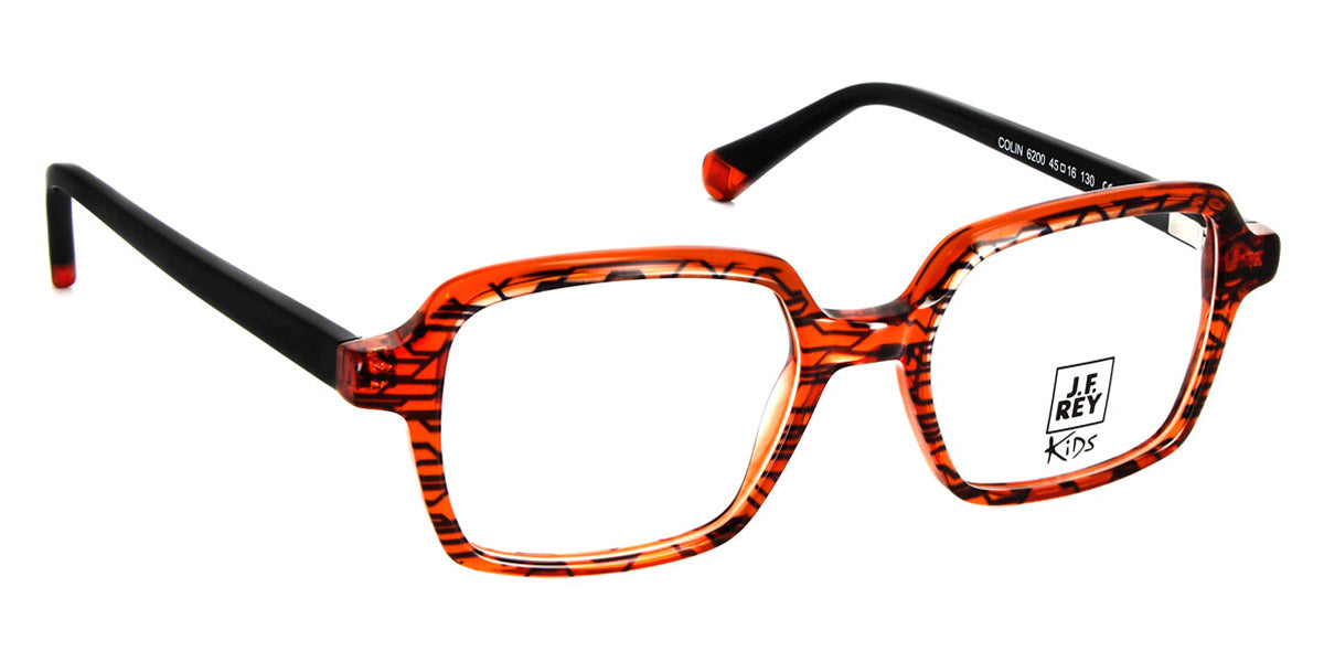J.F. Rey® Colin JFR Colin 6200 45 - 6200 Orange/Black Eyeglasses