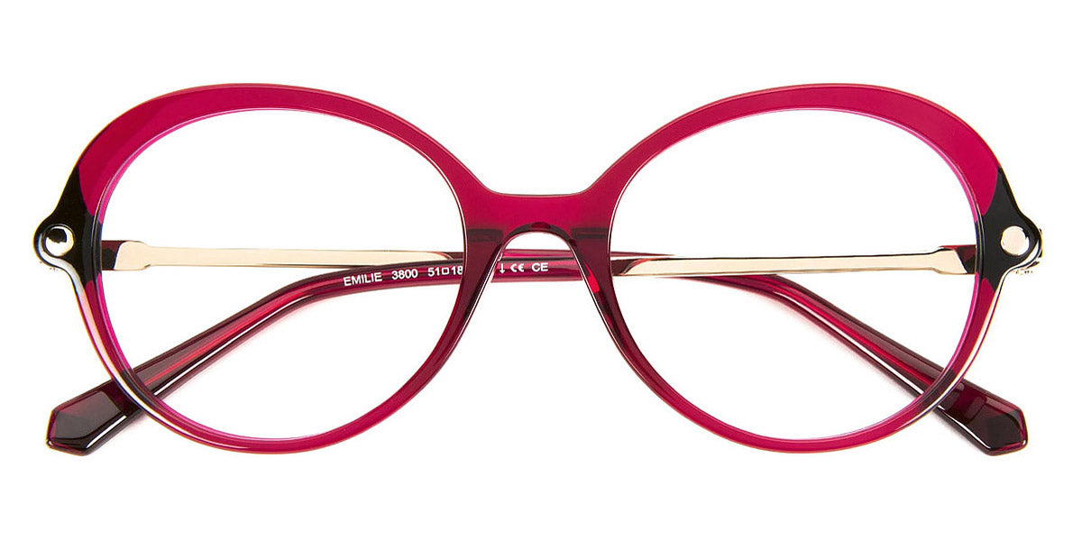 J.F. Rey® Emilie Kids JFR Emilie Kids 3800 51 - 3800 Plum/Black Eyeglasses