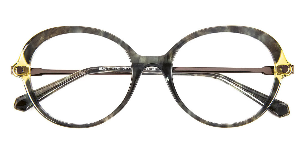 J.F. Rey® Emilie Kids JFR Emilie Kids 4552 51 - 4552 Demi Green/Green Eyeglasses