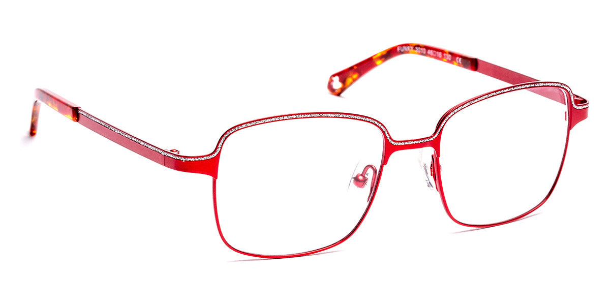 J.F. Rey® Funky JFR Funky 3010 46 - 3010 Red/Silver Glitter Eyeglasses