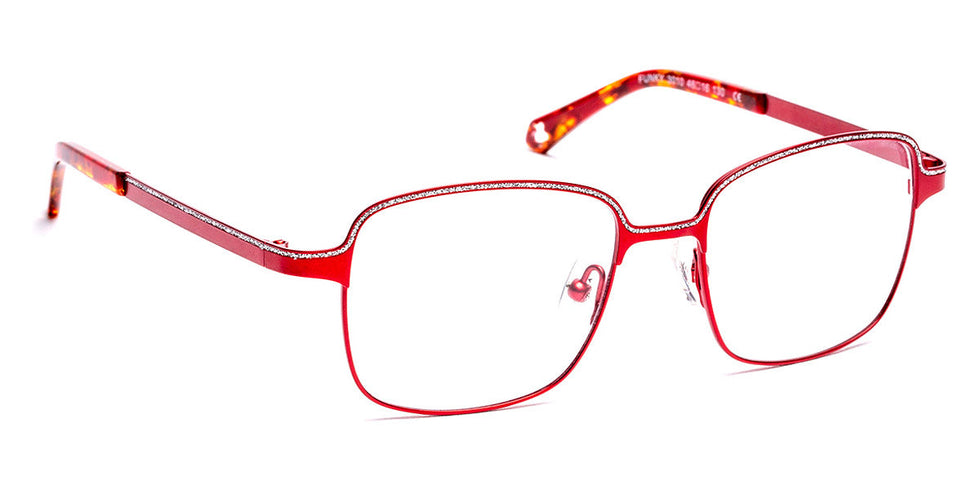 J.F. Rey® Funky JFR Funky 3010 46 - 3010 Red/Silver Glitter Eyeglasses