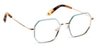 J.F. Rey® Lise JFR Lise 2455 46 - 2455 Blue/Shiny Pink Gold Eyeglasses