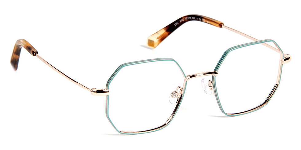 J.F. Rey® Lise JFR Lise 2455 46 - 2455 Blue/Shiny Pink Gold Eyeglasses