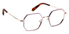 J.F. Rey® Lise JFR Lise 7555 46 - 7555 Plum/Shiny Pink Gold Eyeglasses