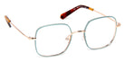 J.F. Rey® Lola Kids JFR Lola 2455 47 - 2455 Turquoise/Shiny Pink Gold Eyeglasses