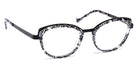 J.F. Rey® Lolly JFR Lolly 0010 48 - 0010 Black/White Lace/Black 12/16 Girl Eyeglasses