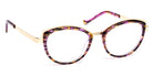 J.F. Rey® Lolly JFR Lolly 5570 48 - 5570 Brown/Purple Lace/Gold 12/16 Girl Eyeglasses