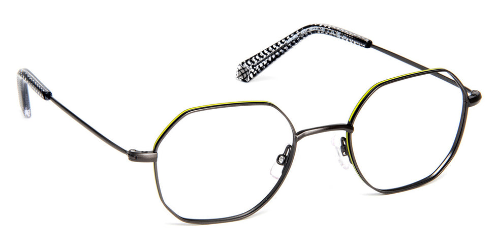 J.F. Rey® Maxime JFR Maxime 0251 49 - 0251 Grey/Black/Yellow Eyeglasses