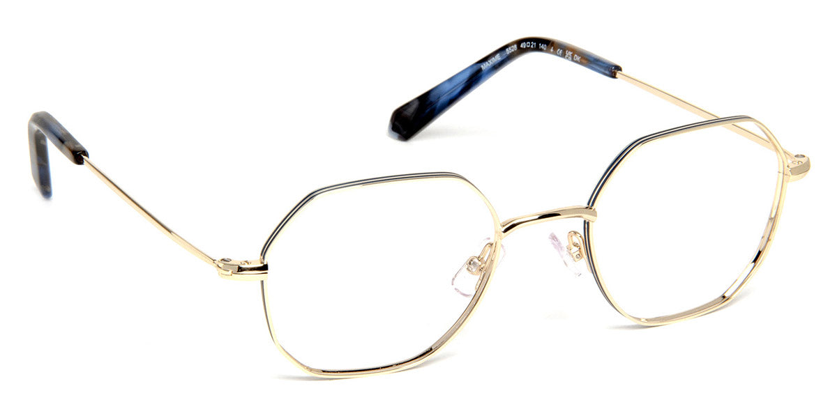 J.F. Rey® Maxime JFR Maxime 5528 49 - 5528 Shiny Gold/Blue Eyeglasses