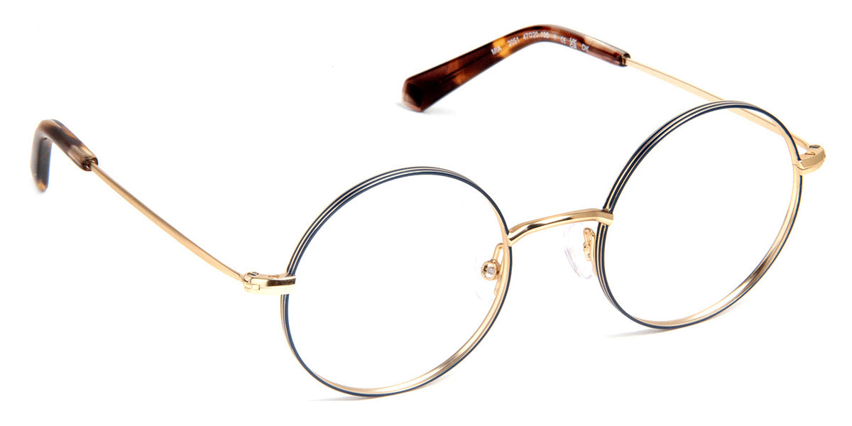 J.F. Rey® Mia JFR Mia 2051 47 - 2051 Blue/Satin Gold Eyeglasses