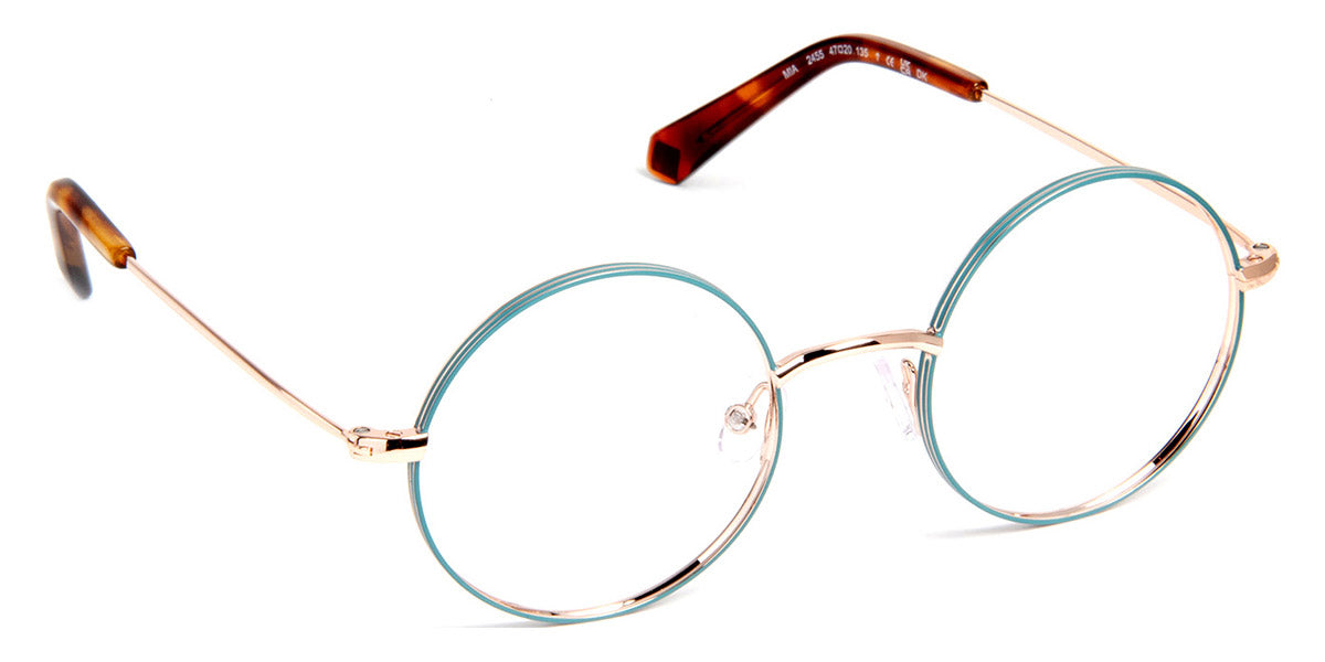 J.F. Rey® Mia JFR Mia 2455 47 - 2455 Turquoise/Shiny Pink Gold Eyeglasses