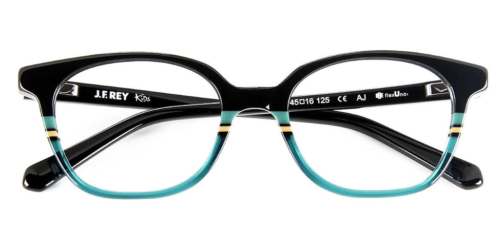 J.F. Rey® Neon JFR Neon 0045 45 - 0045 Black/Green/Yellow Eyeglasses