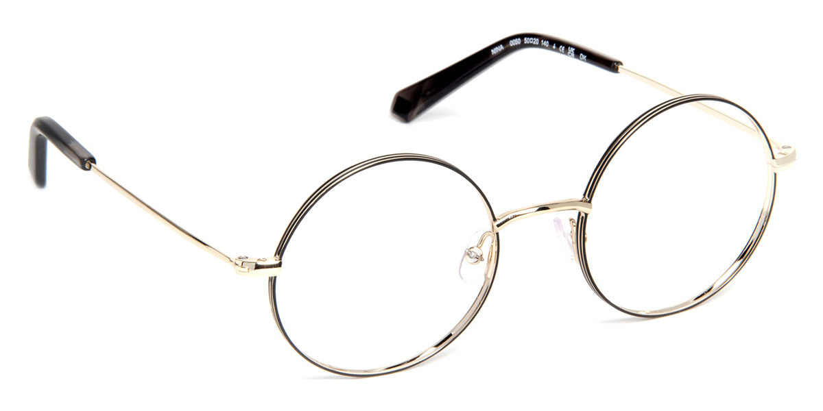 J.F. Rey® Nina JFR Nina 0050 50 - 0050 Black/Shiny Gold Eyeglasses