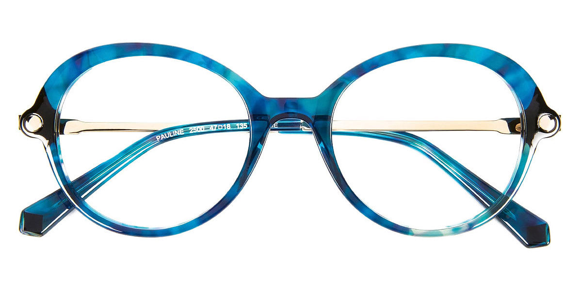 J.F. Rey® Pauline JFR Pauline 2500 47 - 2500 Blue Lace/Black Eyeglasses