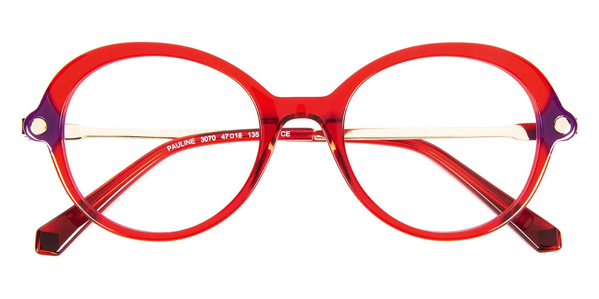 J.F. Rey® Pauline JFR Pauline 3070 47 - 3070 Red/Plum Eyeglasses