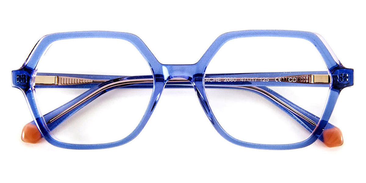 J.F. Rey® Pistache JFR Pistache 2080 47 - 2080 Blue/Pink Glitter Eyeglasses