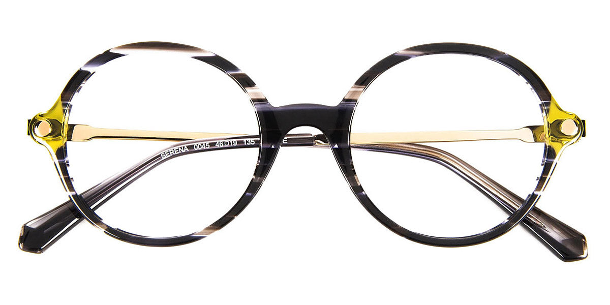 J.F. Rey® Serena JFR Serena 0045 46 - 0045 Stripe Black/Green Eyeglasses