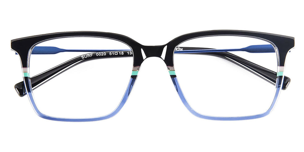 J.F. Rey® Surf JFR Surf 0020 51 - 0020 Black/Turquoise Eyeglasses