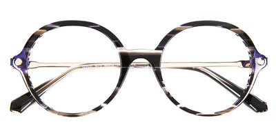 J.F. Rey® Venus JFR Venus 0078 49 - 0078 Stripe Black/Dark Purple Eyeglasses