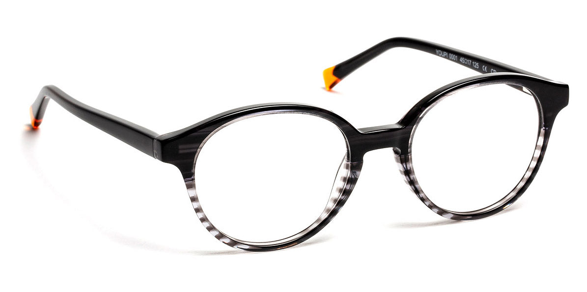 J.F. Rey® Youpi JFR Youpi 0001 45 - 0001 Gradient Black Gray/Orange Eyeglasses