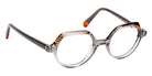 J.F. Rey® Leon Round Eyeglasses - Gradient Gray Striped/Orange