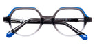 J.F. Rey® Leon Round Eyeglasses - Gradient Gray/Blue