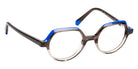 J.F. Rey® Leon Round Eyeglasses - Gradient Gray/Blue