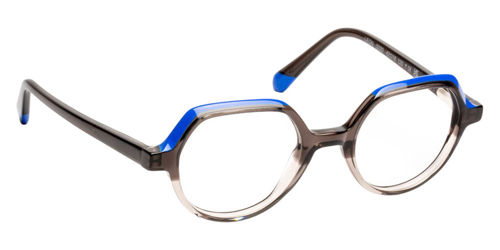 J.F. Rey® Leon Round Eyeglasses - Gradient Gray/Blue