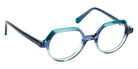 J.F. Rey® Leon Round Eyeglasses - Gradient Blue/Green