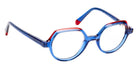 J.F. Rey® Leon Round Eyeglasses - Blue/Red