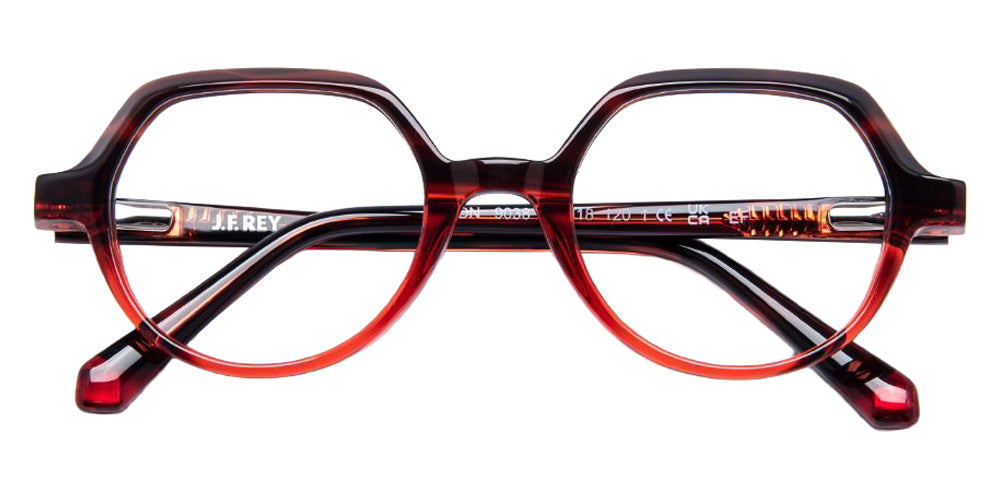 J.F. Rey® Leon Round Eyeglasses - Tortoiseshell/Red