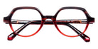 J.F. Rey® Leon Round Eyeglasses - Tortoiseshell/Red
