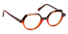 J.F. Rey® Leon Round Eyeglasses - Tortoiseshell/Red