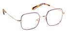 J.F. Rey® LOLA JFR LOLA 7555 47 - Plum/Shiny Pink Gold Eyeglasses
